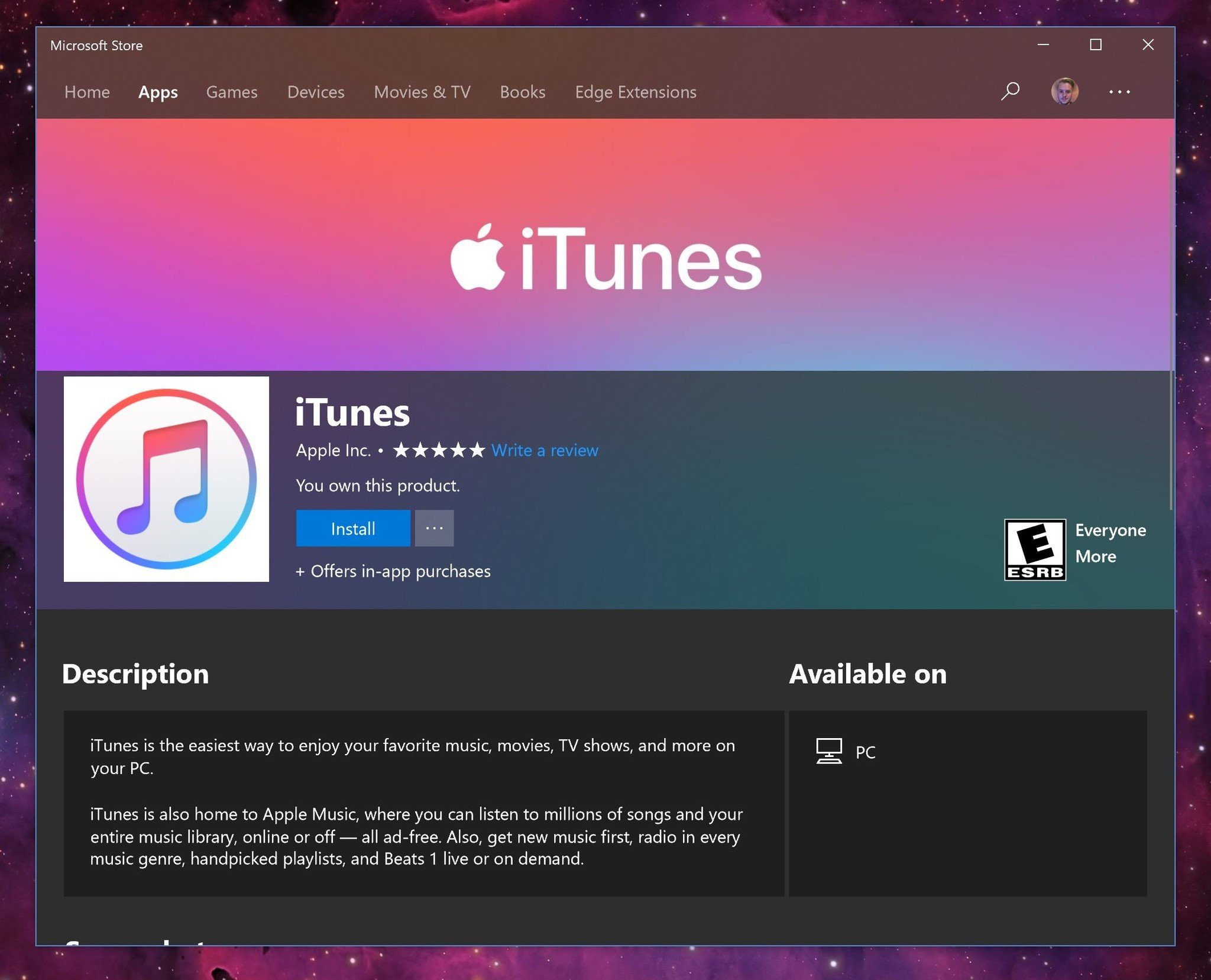 itunes store