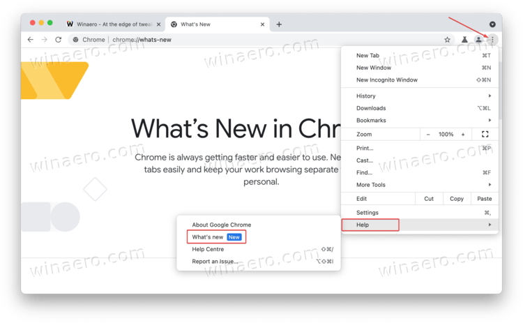 chrome latest version